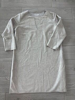 HARWOOD SAN FRANCISCO 100% Cashmere Gray Dress Tunic Size Medium VGUC